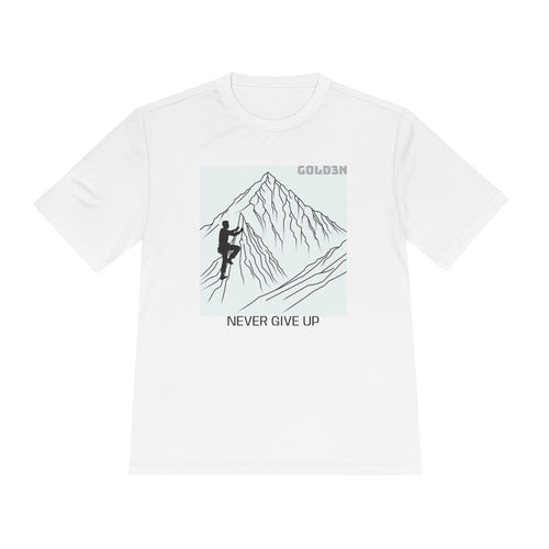 Never give up - tee