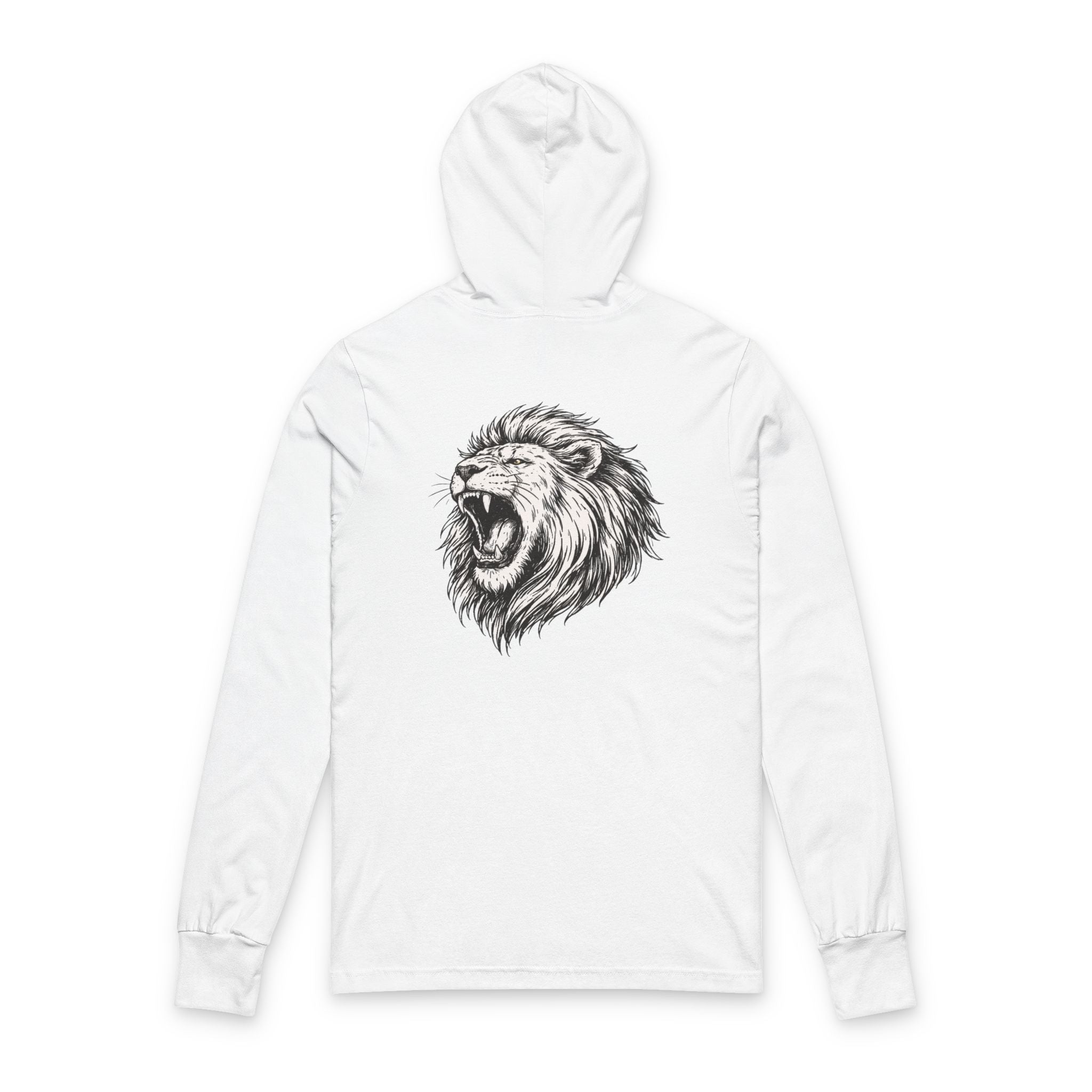 Tribe of Judah Lion Hoodie Tee — Christian Faith Long-Sleeve Hooded Shirt